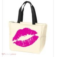 80s Pink Lips Bright Pop Culture 1980s Lovers Gift Tote Bag thumb 3