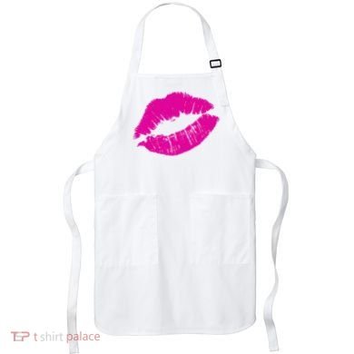 80s Pink Lips Bright Pop Culture 1980s Lovers Gift Apron