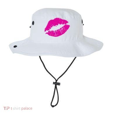80s Pink Lips Bright Pop Culture 1980s Lovers Gift Bucket Hat