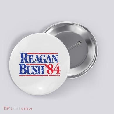 80s Reaganbush 84 Gop Button