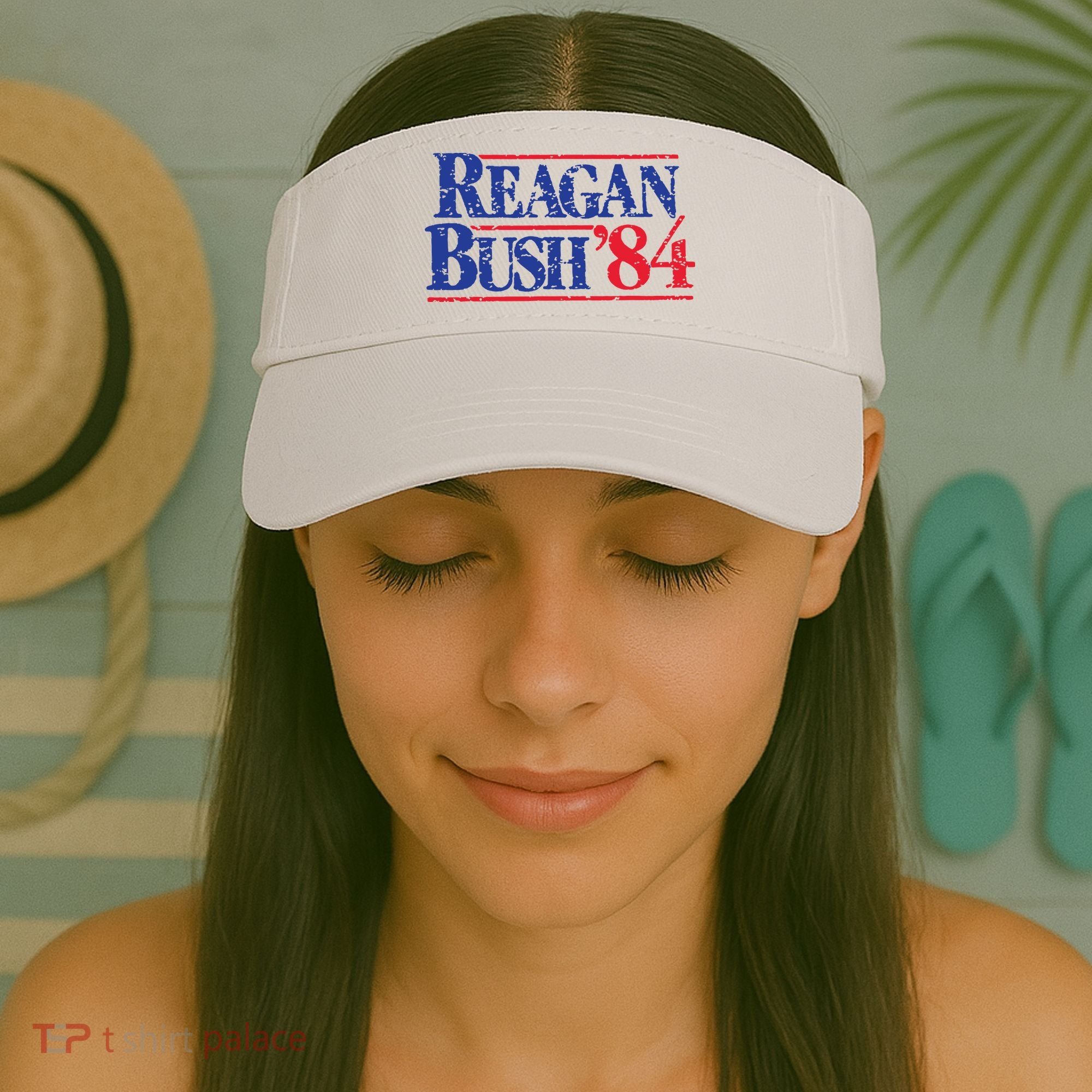 80s Reaganbush 84 Gop Visor