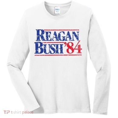 80s Reaganbush 84 Gop Women's Long Sleeve Shirt