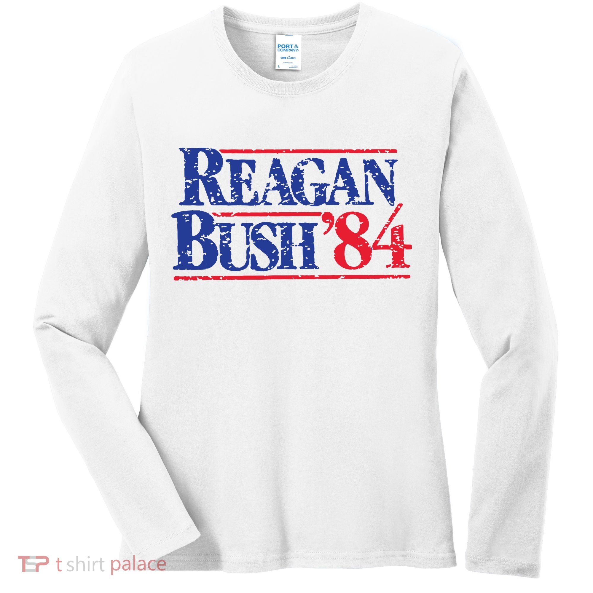 80s Reaganbush 84 Gop Women's Long Sleeve Shirt