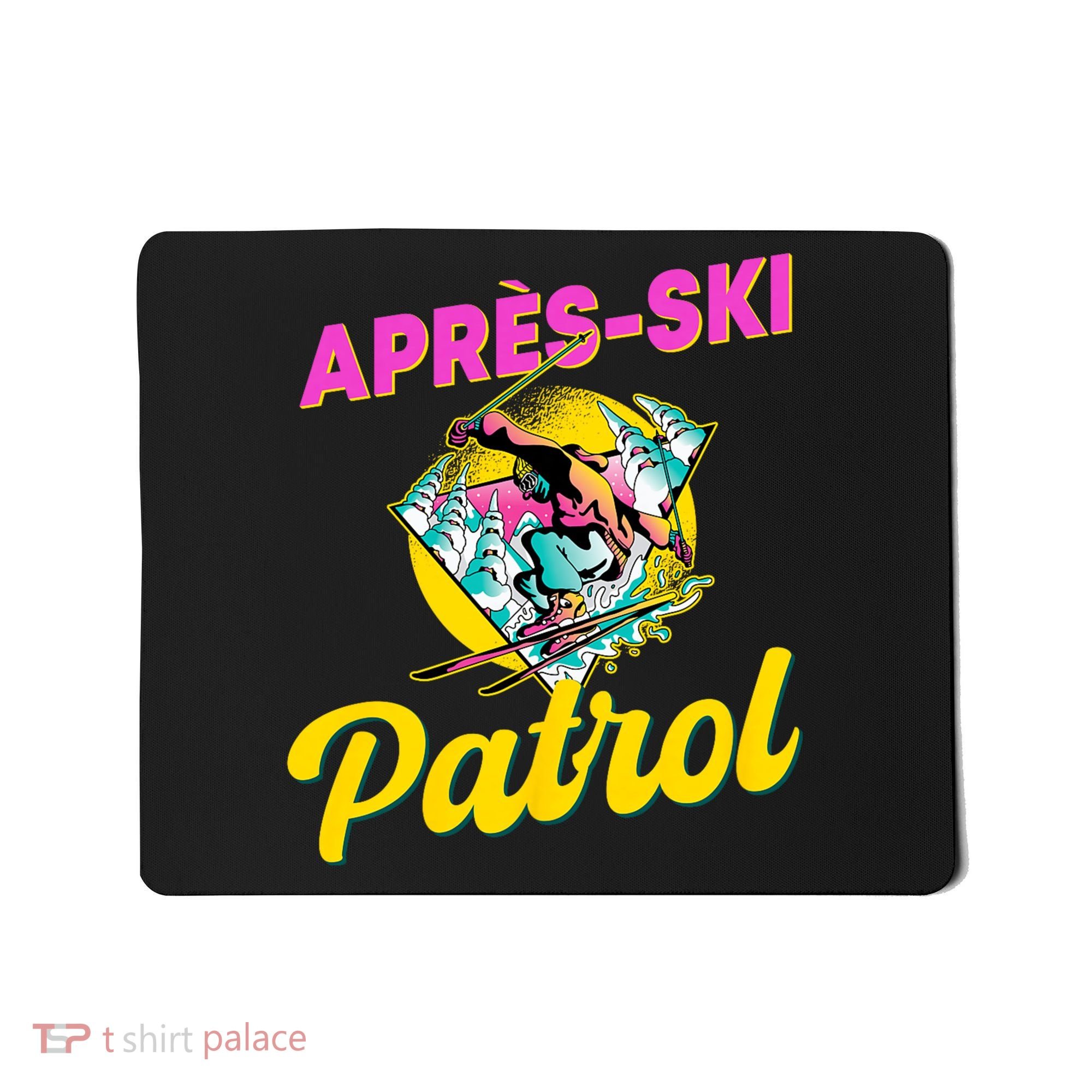 80s Retro Apresski Patrol Wear 90s Skiing Mousepad