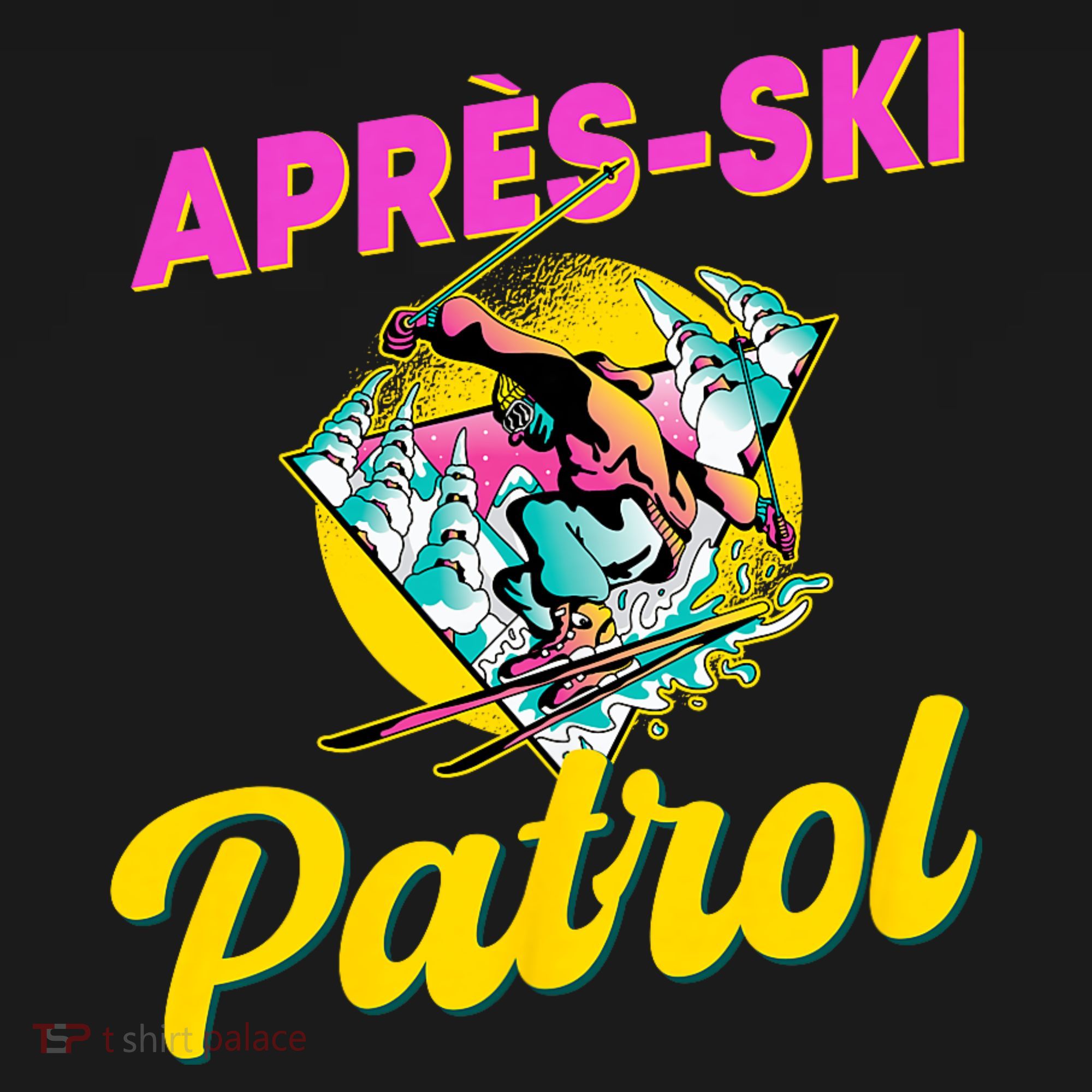 80s Retro Apresski Patrol Wear 90s Skiing Mousepad