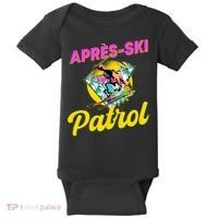 80s Retro Apresski Patrol Wear 90s Skiing Baby Bodysuit thumb 0