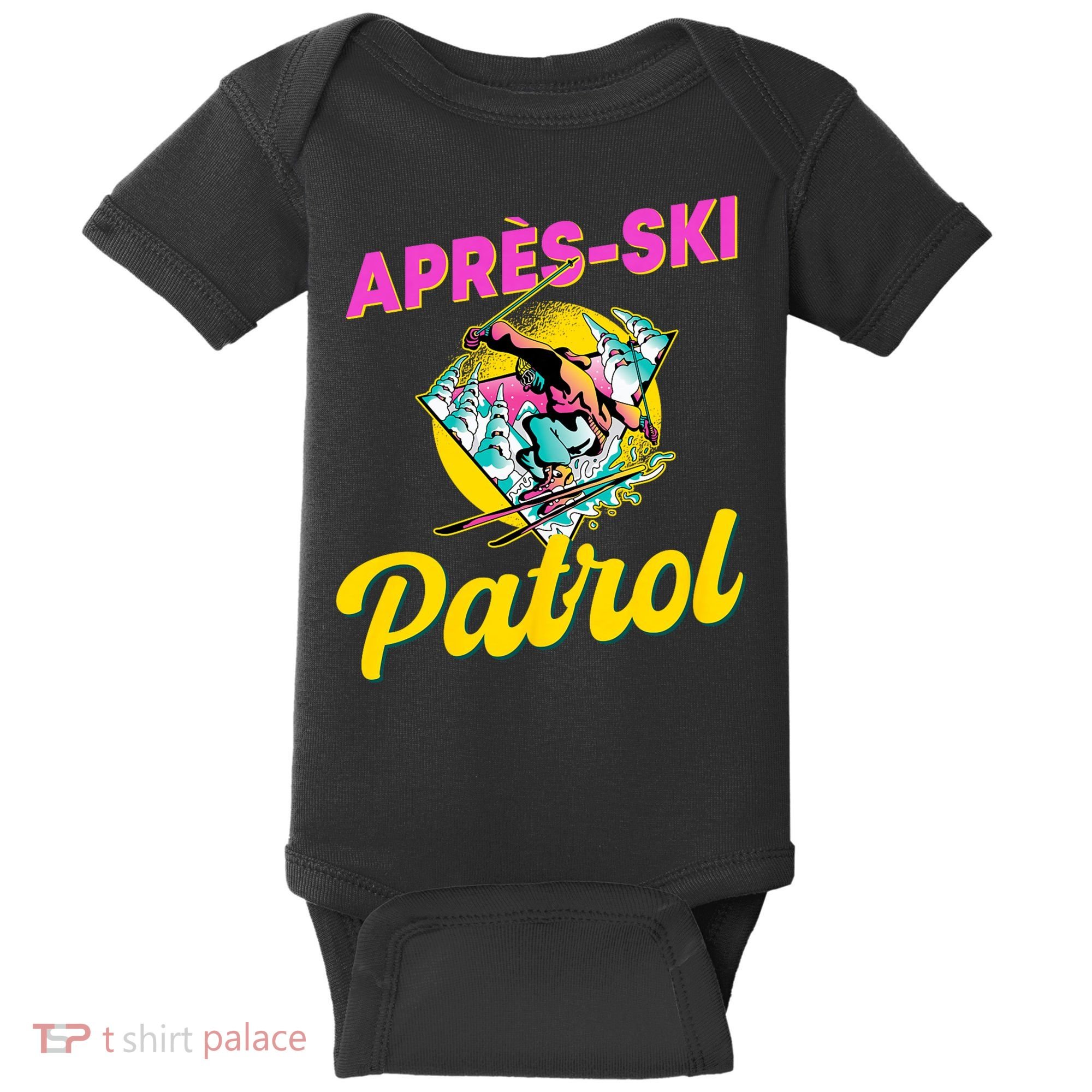 80s Retro Apresski Patrol Wear 90s Skiing Baby Bodysuit