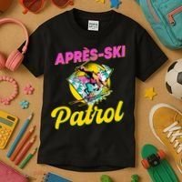 80s Retro Apresski Patrol Wear 90s Skiing Kids T-Shirt thumb 3