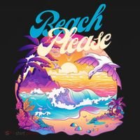 80S Retro Beach Please Vaporwave Scene Summer Vacay Florida Gift Pajama Set thumb 2