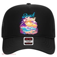 80S Retro Beach Please Vaporwave Scene Summer Vacay Florida Gift Hat thumb 0