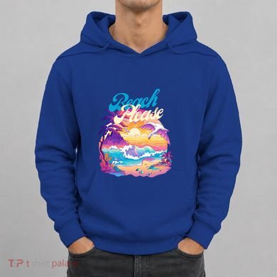 80S Retro Beach Please Vaporwave Scene Summer Vacay Florida Gift Hoodie