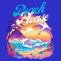 80S Retro Beach Please Vaporwave Scene Summer Vacay Florida Gift Long Sleeve Shirt thumb 2
