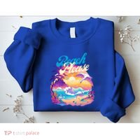 80S Retro Beach Please Vaporwave Scene Summer Vacay Florida Gift Sweatshirt thumb 2