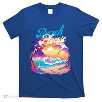 80S Retro Beach Please Vaporwave Scene Summer Vacay Florida Gift T-Shirt thumb 0