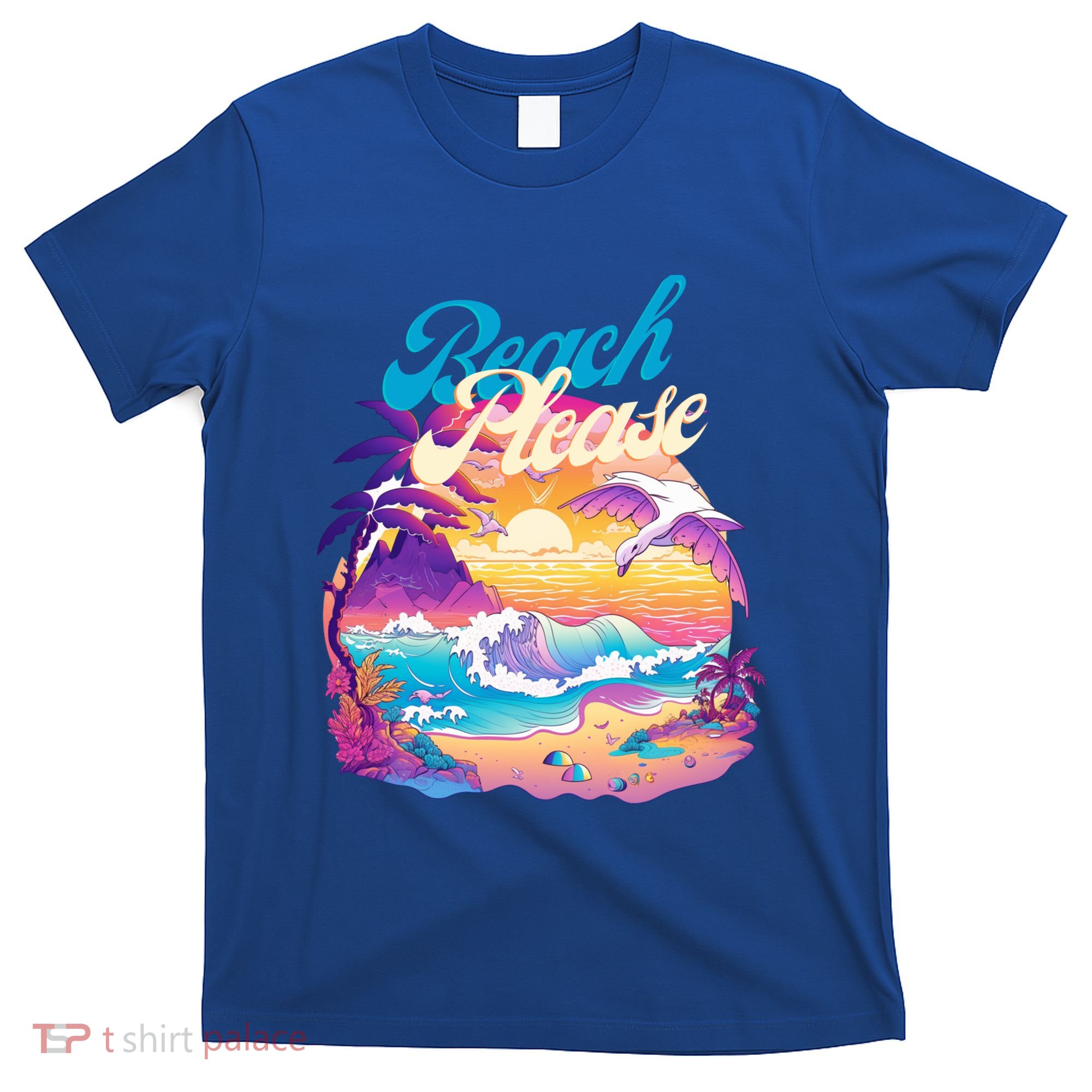 80S Retro Beach Please Vaporwave Scene Summer Vacay Florida Gift T-Shirt