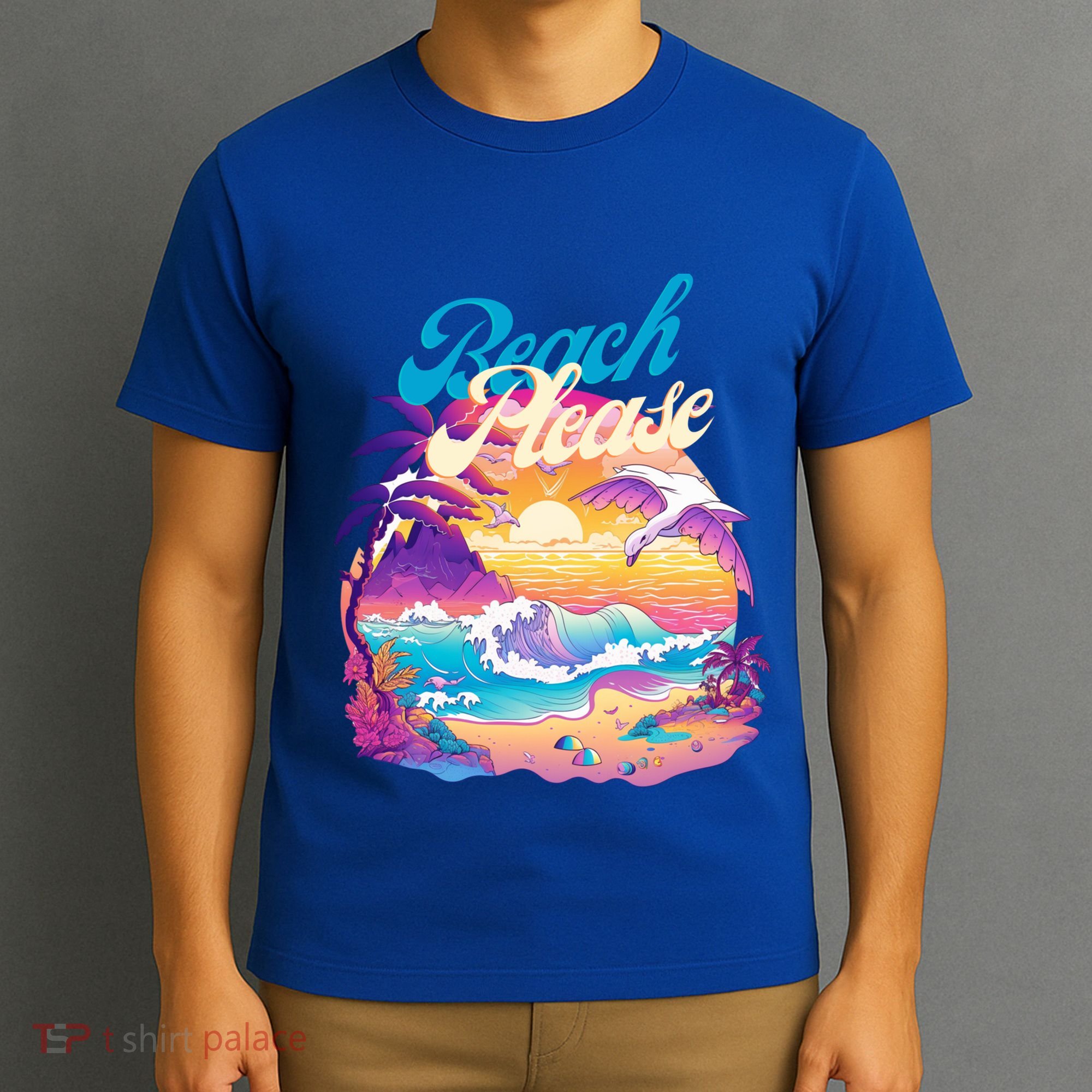 80S Retro Beach Please Vaporwave Scene Summer Vacay Florida Gift T-Shirt