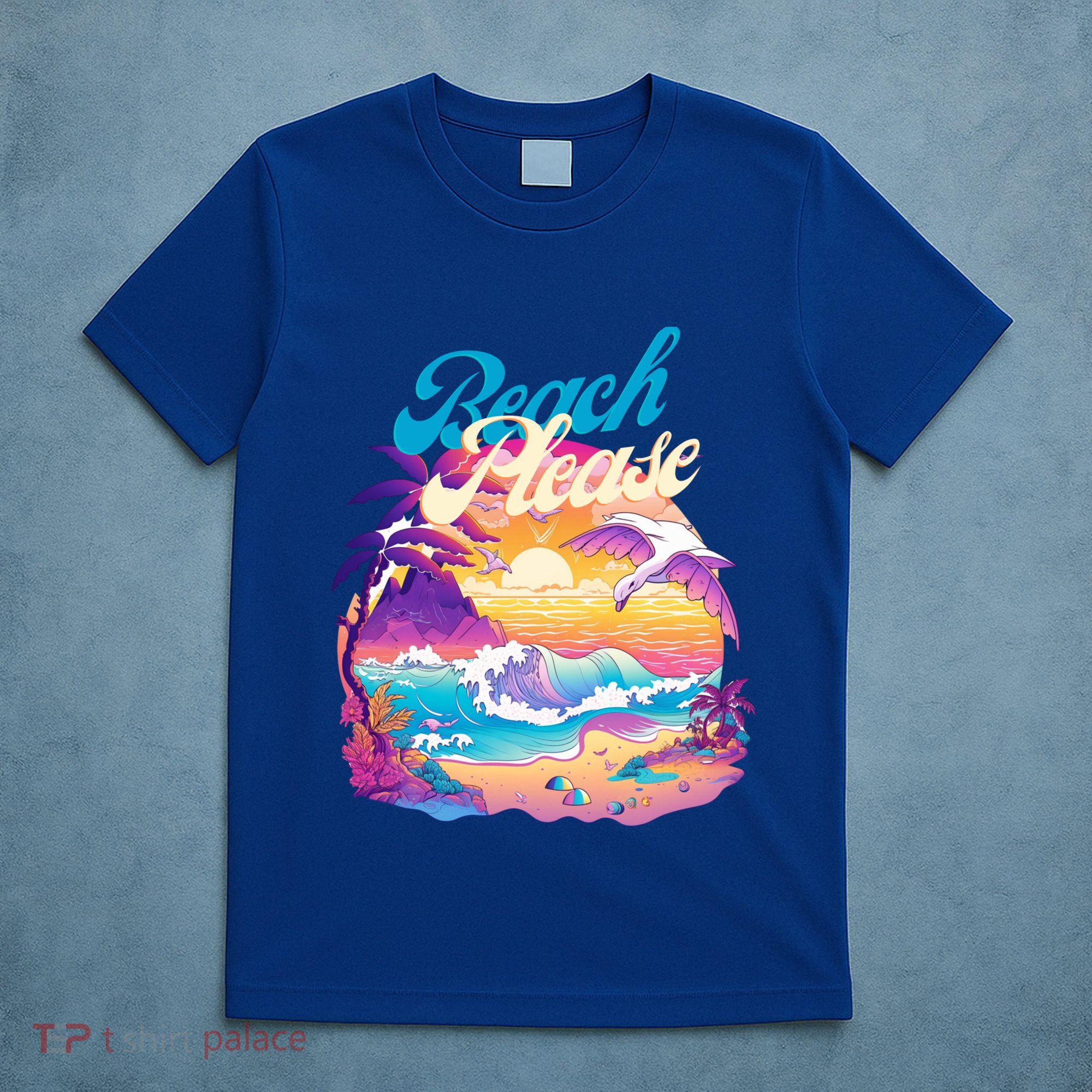 80S Retro Beach Please Vaporwave Scene Summer Vacay Florida Gift T-Shirt