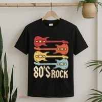 80s Rock Band Guitar Cassette Tape 1980s 80s T-Shirt thumb 2