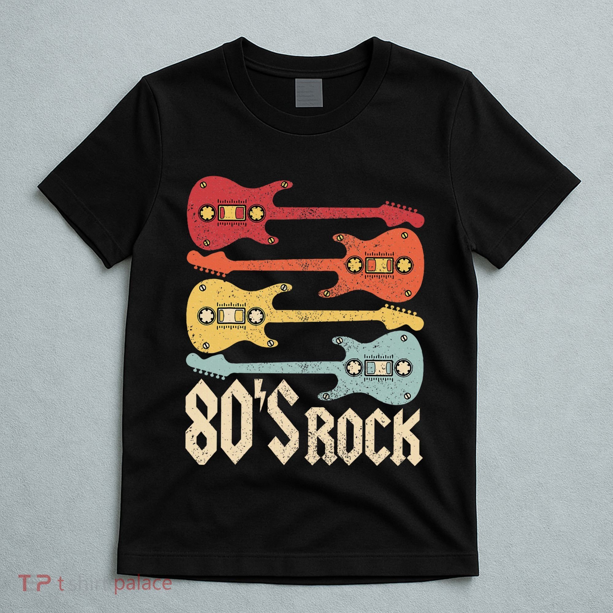 80s Rock Band Guitar Cassette Tape 1980s 80s T-Shirt