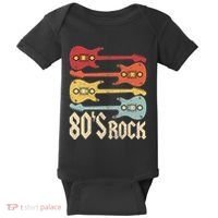 80s Rock Band Guitar Cassette Tape 1980s 80s Baby Bodysuit thumb 0