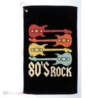 80s Rock Band Guitar Cassette Tape 1980s 80s Golf Towel thumb 0