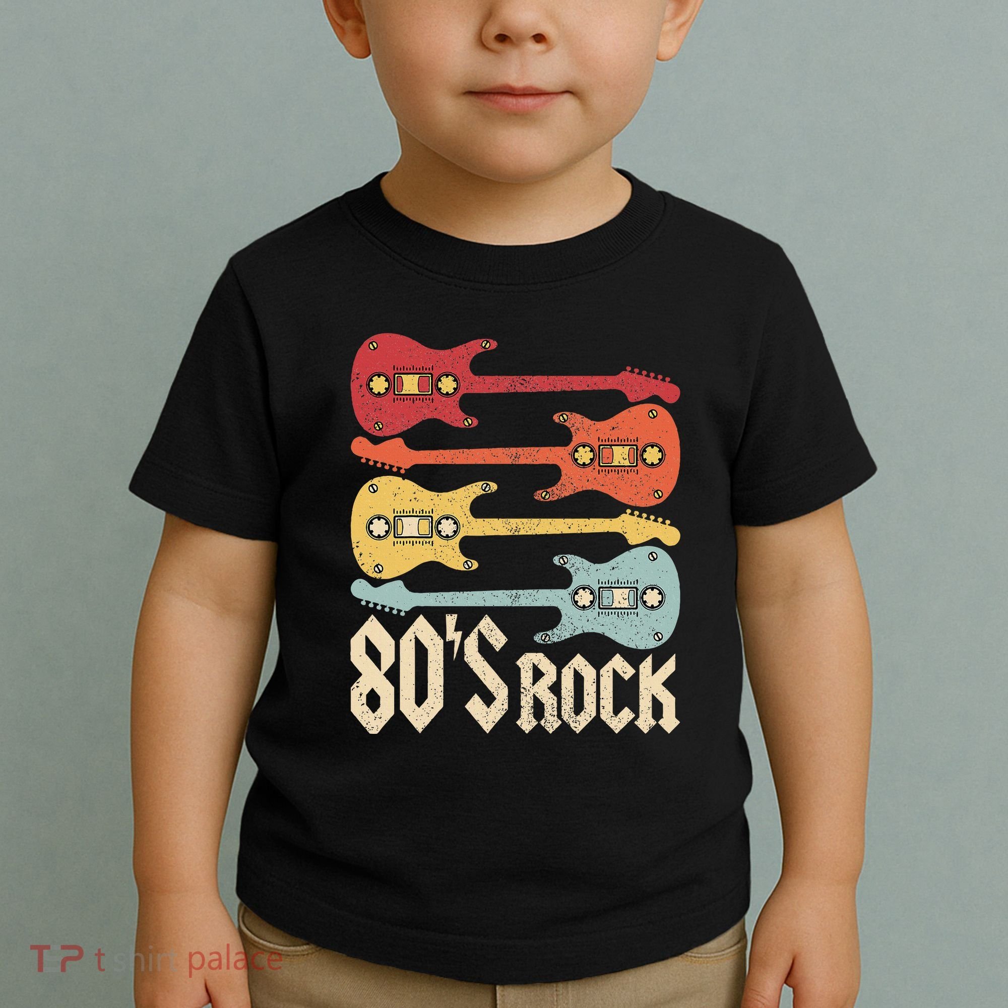 80s Rock Band Guitar Cassette Tape 1980s 80s Toddler T-Shirt