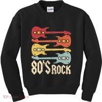 80s Rock Band Guitar Cassette Tape 1980s 80s Kids Sweatshirt thumb 0