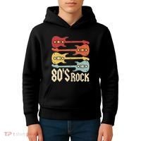 80s Rock Band Guitar Cassette Tape 1980s 80s Kids Hoodie thumb 4
