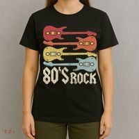 80s Rock Band Guitar Cassette Tape 1980s Vintage 80s Costume T-Shirt thumb 4