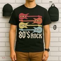 80s Rock Band Guitar Cassette Tape 1980s Vintage 80s Costume T-Shirt thumb 6