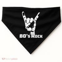80's Rock Band Back To Retro Rock Lover USA-Made Doggie Bandana thumb 0