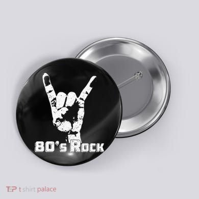 80's Rock Band Back To Retro Rock Lover Button