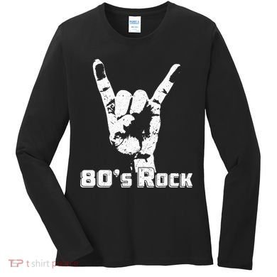 80's Rock Band Back To Retro Rock Lover Women's Long Sleeve Shirt