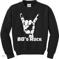 80's Rock Band Back To Retro Rock Lover Kids Sweatshirt thumb 0