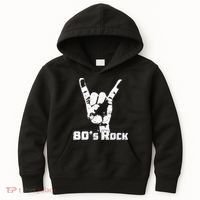 80's Rock Band Back To Retro Rock Lover Kids Hoodie thumb 0