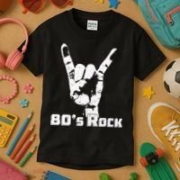 80's Rock Band Back To Retro Rock Lover Kids T-Shirt thumb 3