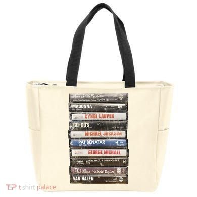 80S Rock Cassette Tote Bag