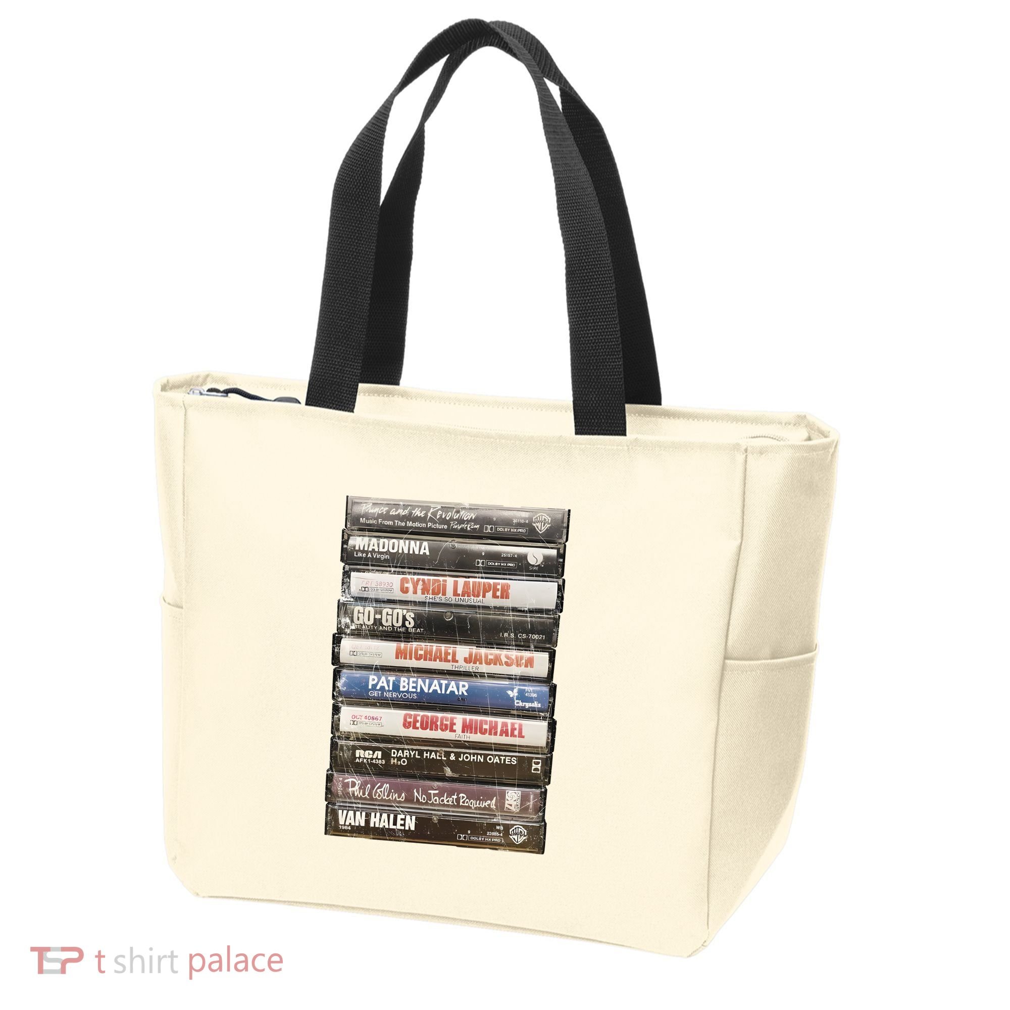 80S Rock Cassette Tote Bag