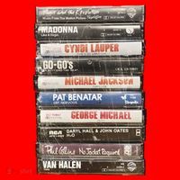 80S Rock Cassette Santa Hat thumb 1