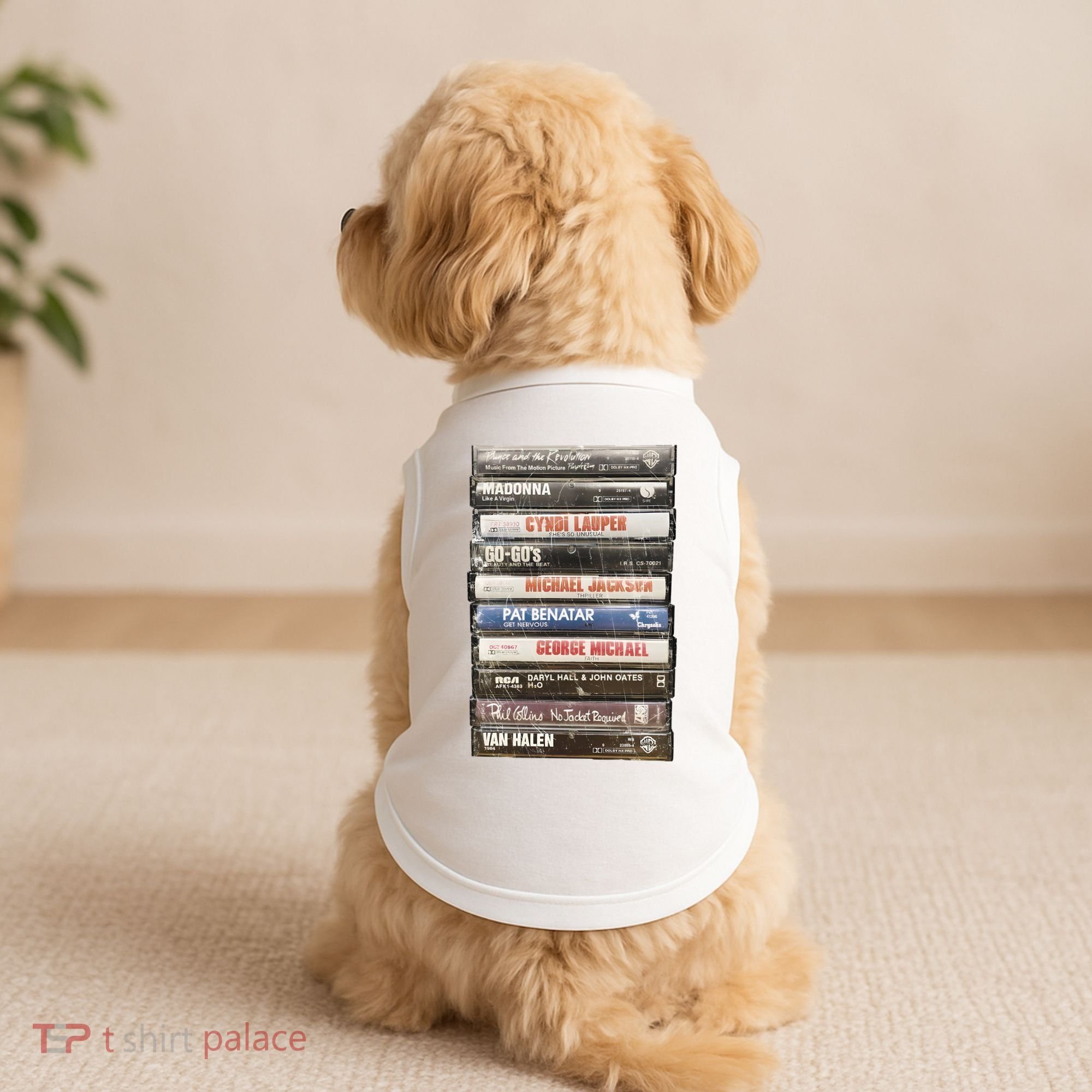 80S Rock Cassette Doggie Tank