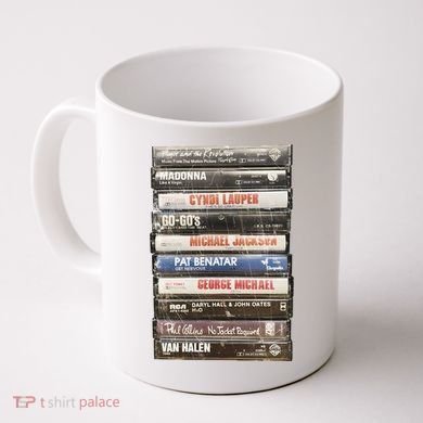 80S Rock Cassette Coffee Mug