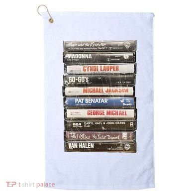 80S Rock Cassette Golf Towel