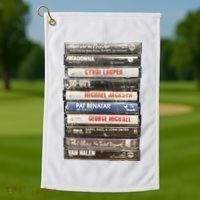 80S Rock Cassette Golf Towel thumb 1