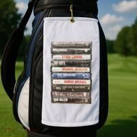 80S Rock Cassette Golf Towel thumb 2