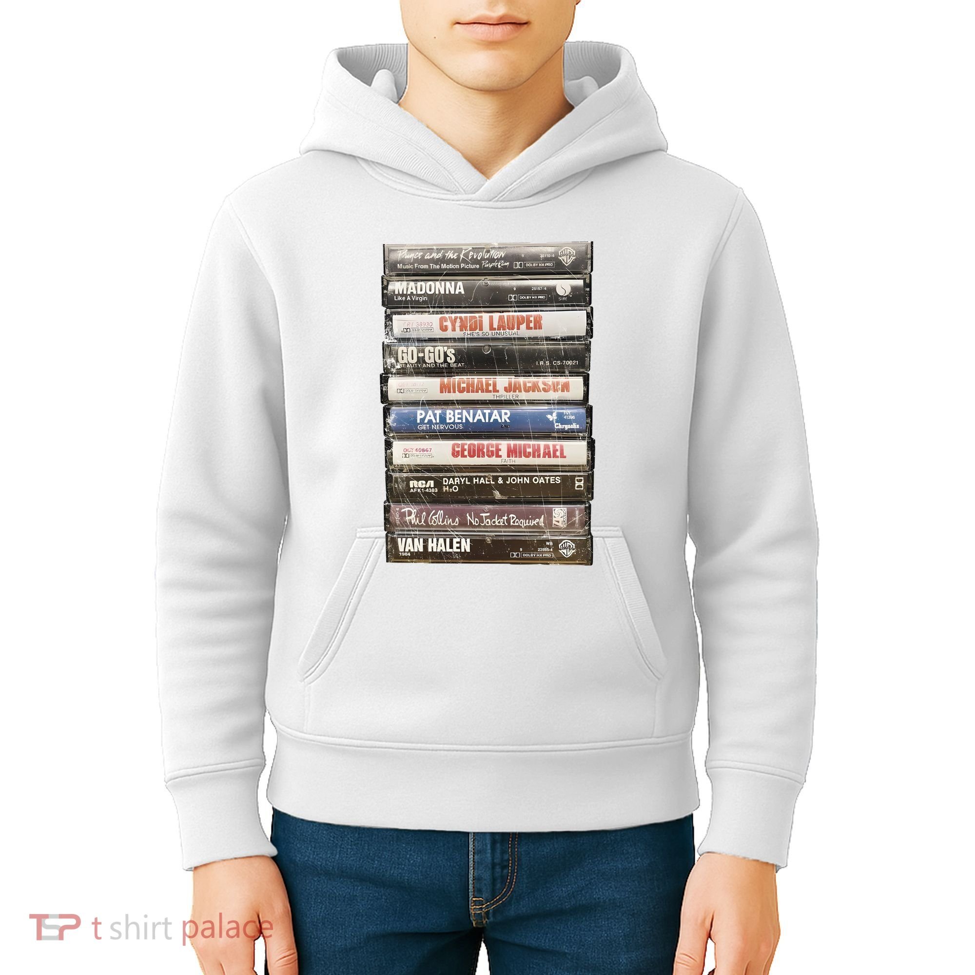 80S Rock Cassette Kids Hoodie