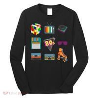80's Retro Fashion Throwback Culture Disco Music Party Lover Long Sleeve Shirt thumb 0