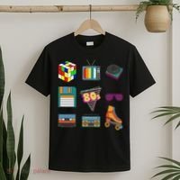 80's Retro Fashion Throwback Culture Disco Music Party Lover T-Shirt thumb 2