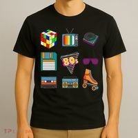 80's Retro Fashion Throwback Culture Disco Music Party Lover T-Shirt thumb 3