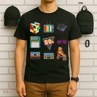 80's Retro Fashion Throwback Culture Disco Music Party Lover T-Shirt thumb 6