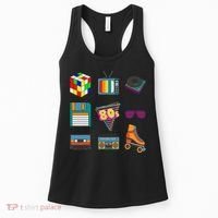 80's Retro Fashion Throwback Culture Disco Music Party Lover Women's Tank Top thumb 0
